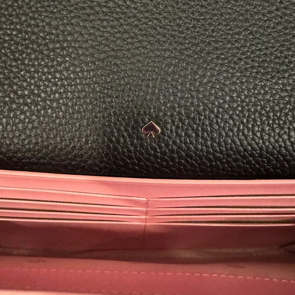 Kate Spade Black and Silver Crossbody Bag with Chain Strap - Picture 4 of 5